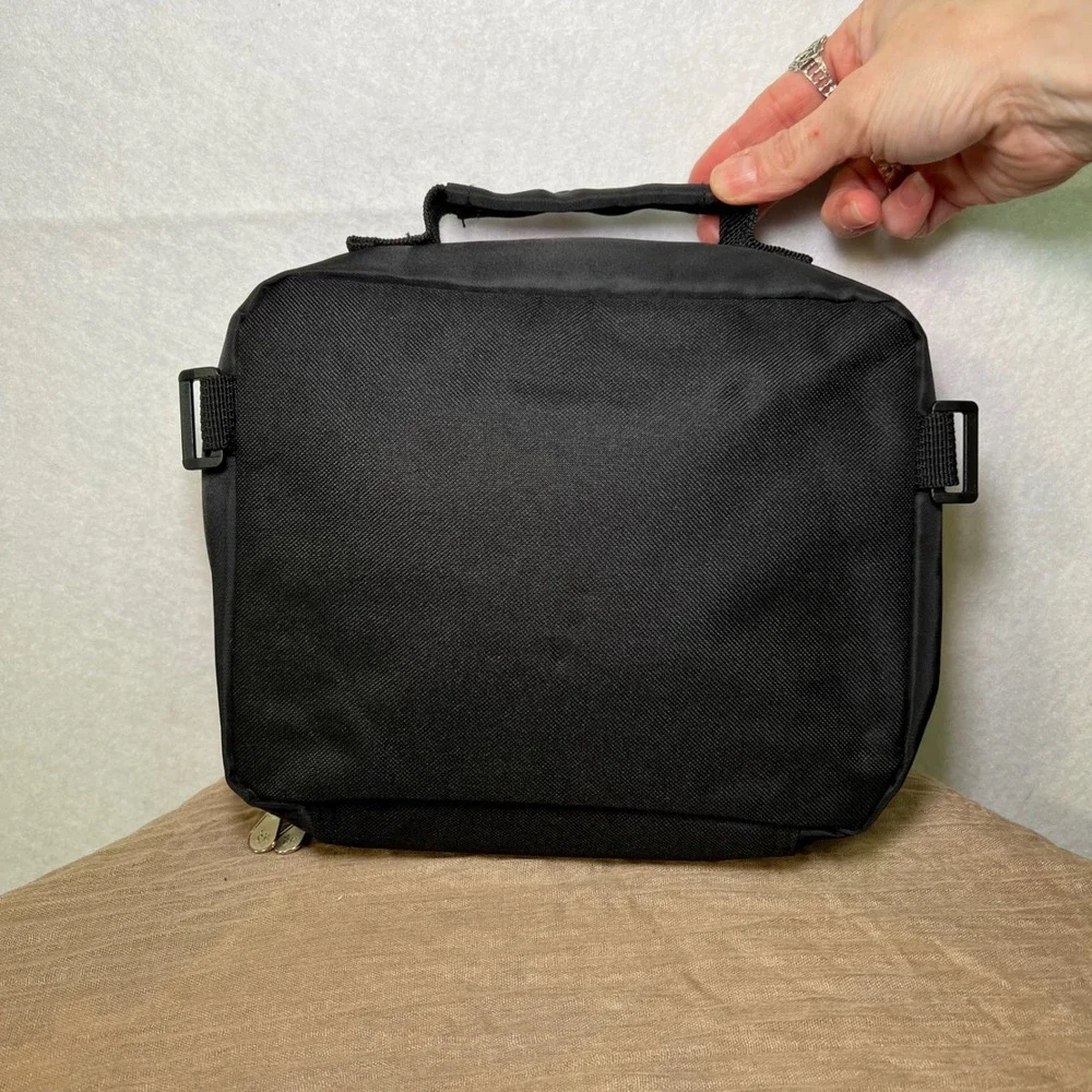 Justice Girls Black Purple Flip Sequin Insulated Lunch‎ Box Bag Sparkle